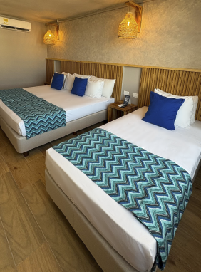 1 Cama doble, 1 cama sencilla, capacidad: 2 personas.
Ver más
Twin